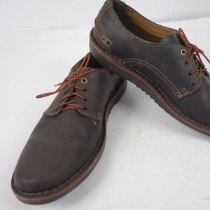 Clarks Collection Mens 10M Brown Leather Shoes